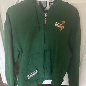 Green Zip Up Hoodie